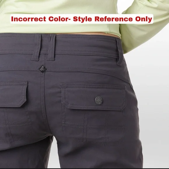 Prana Zion Halle Pant Tall Inseam, Cranberry, Size 4 Long (28 x 34) - Picture 4 of 16